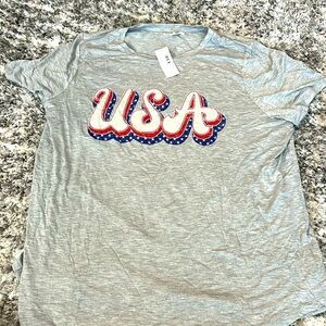 Maurice’s women’s USA T-shirts slinky 0X NWT